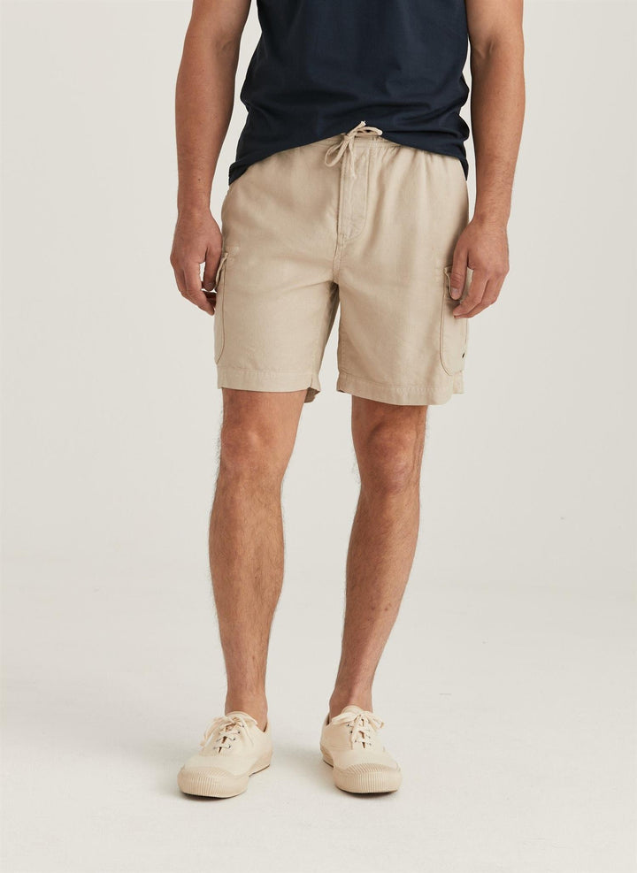 CARGO LINEN SHORTS