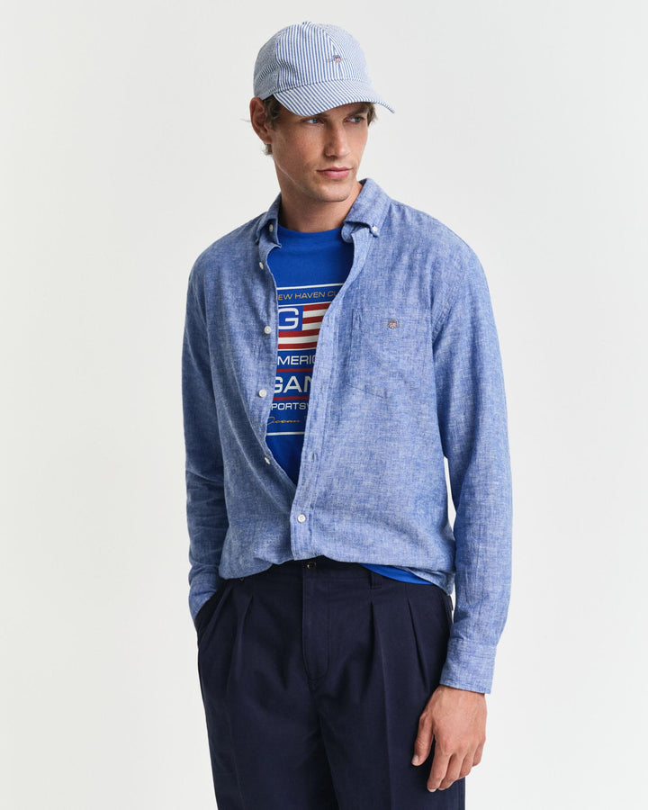 REG COTTON LINEN SHIRT