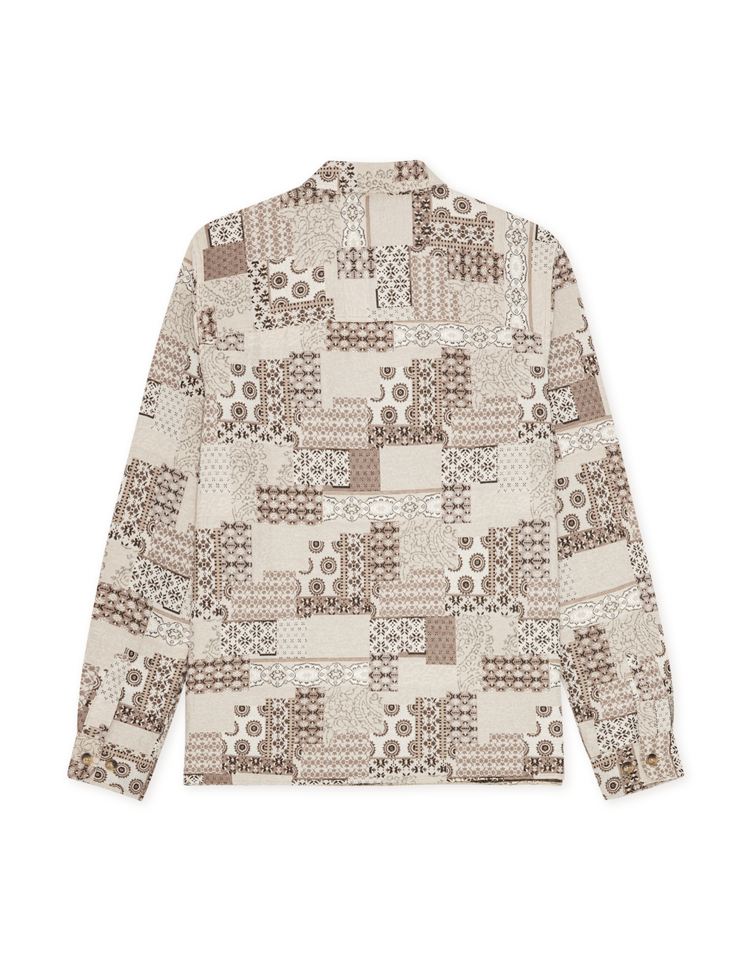 LAYTON PATCHWORK JACQUARD OVERSHIRT