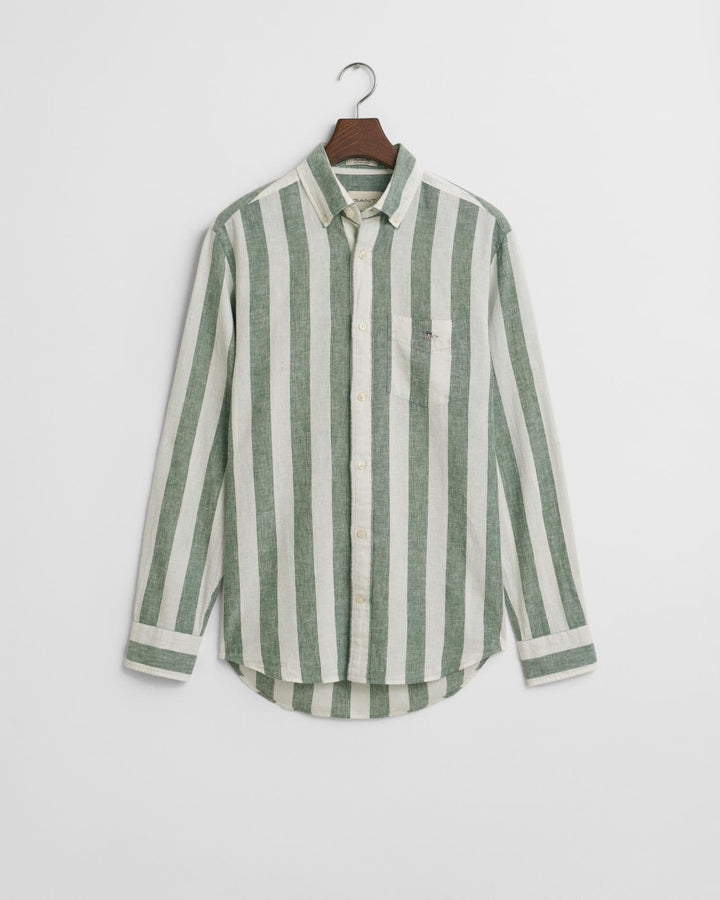 REG COTTON LINEN BOLD STRIPE