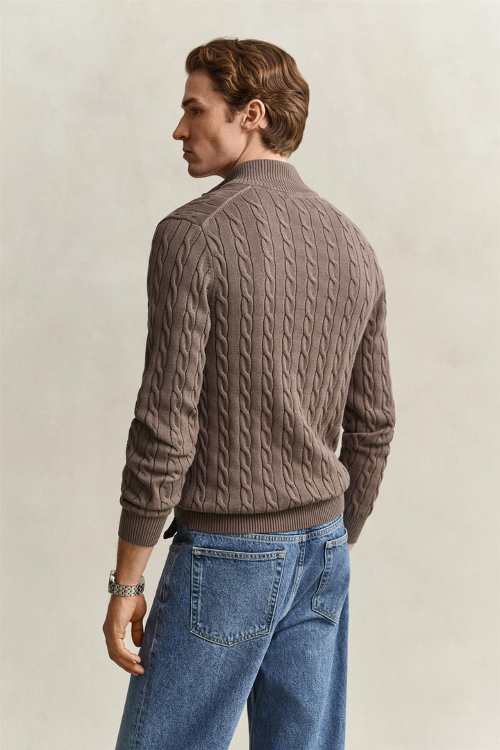 COTTON CABLE HALV ZIP