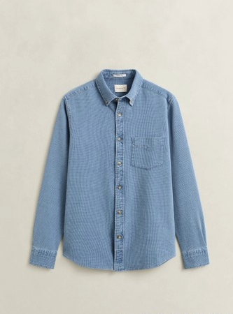 REG INDIGO WAFFLE SHIRT