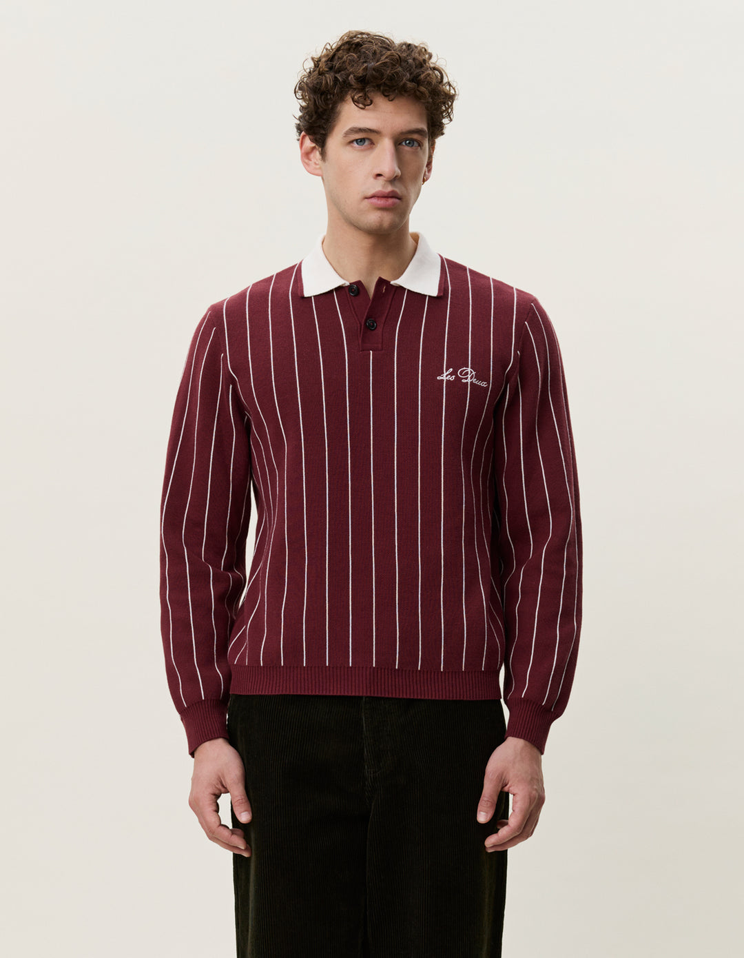 SIGNATURE KNITTED LS POLO