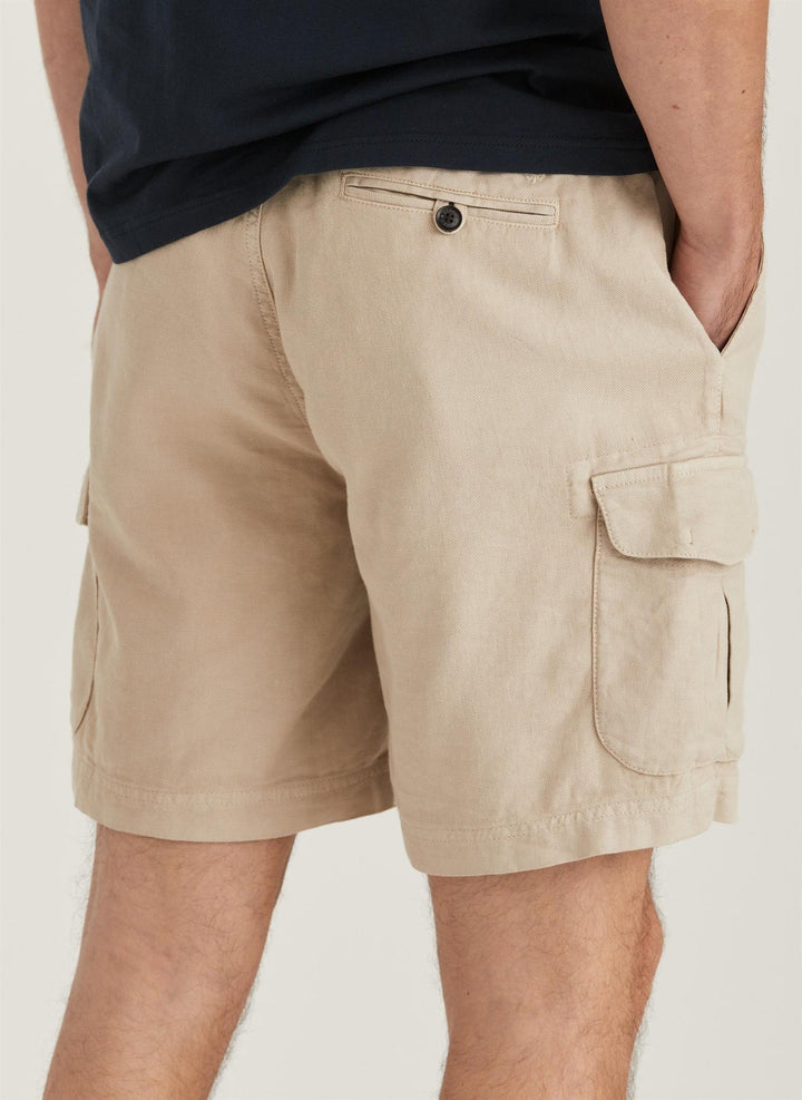CARGO LINEN SHORTS