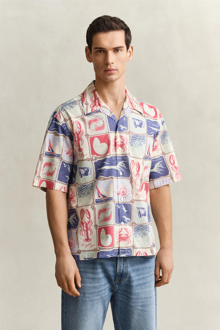 NAUTICAL PRINT SS SHIRT