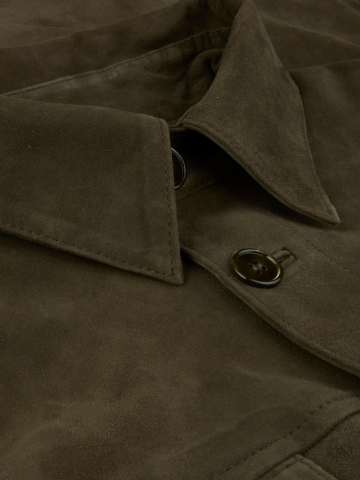 OVERSHIRT GOAT SUEDE