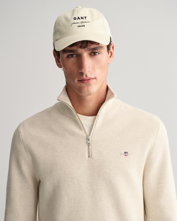 MILANO KNIT COTTON HALF ZIP