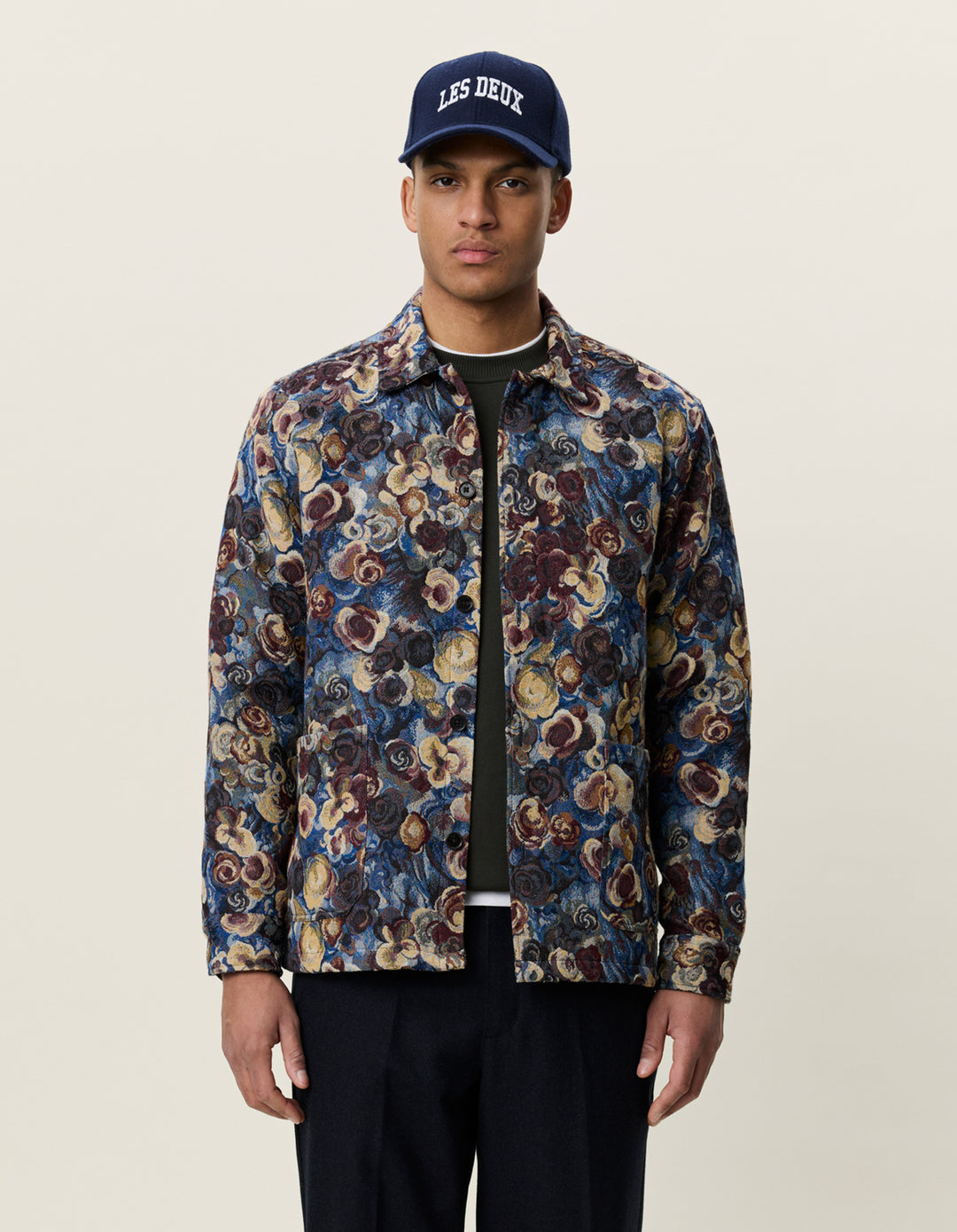 FLOWER JACQUARD OVERSHIRT