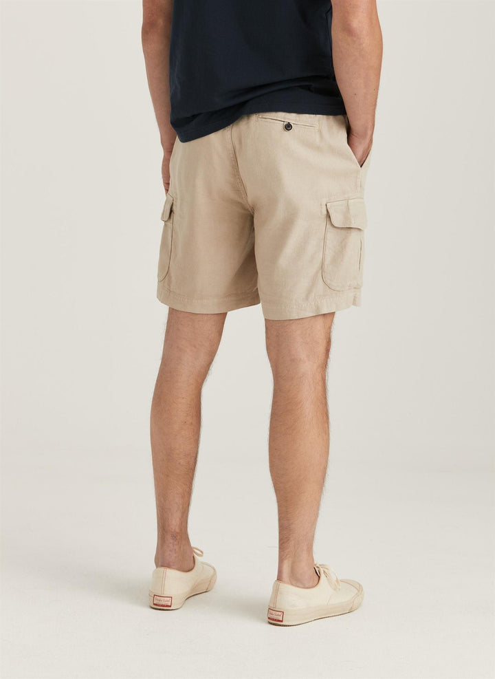 CARGO LINEN SHORTS