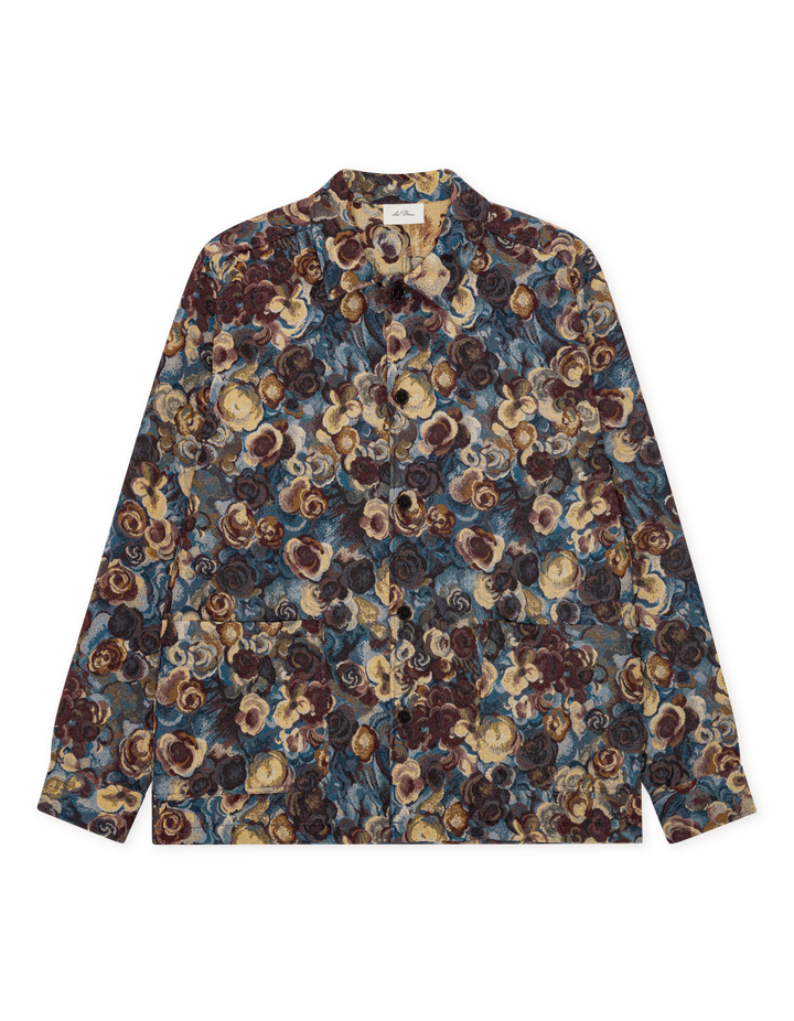 FLOWER JACQUARD OVERSHIRT