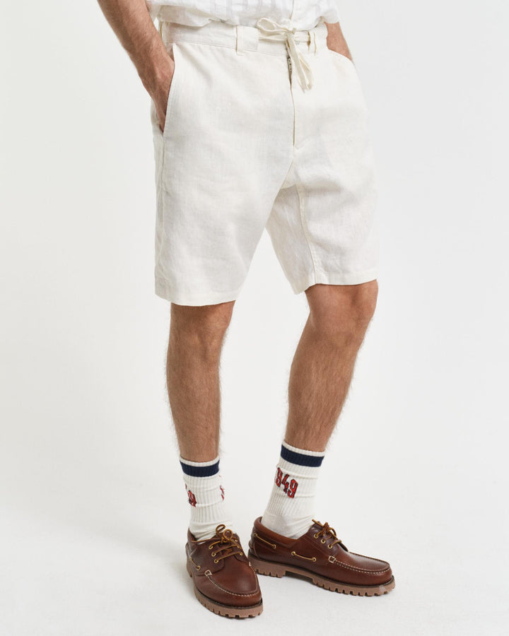 RELAXED LINEN DS SHORTS