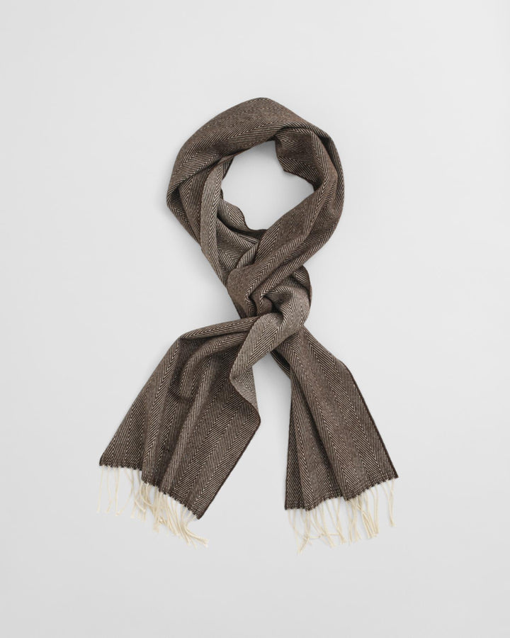WOOL HARRINGBONE SCARF