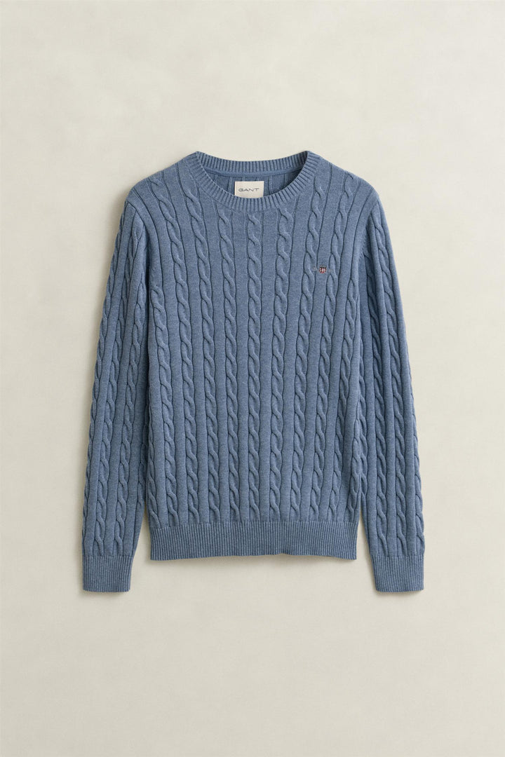 COTTON CABLE C- NECK