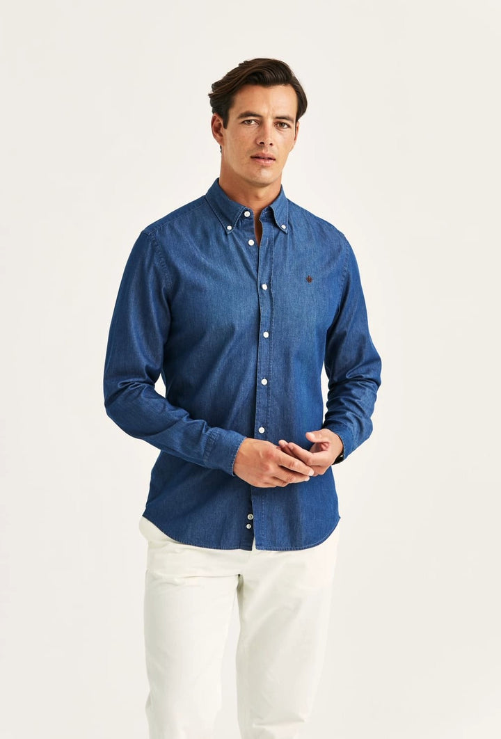 LIGHT DENIM SHIRT-SLIM FIT