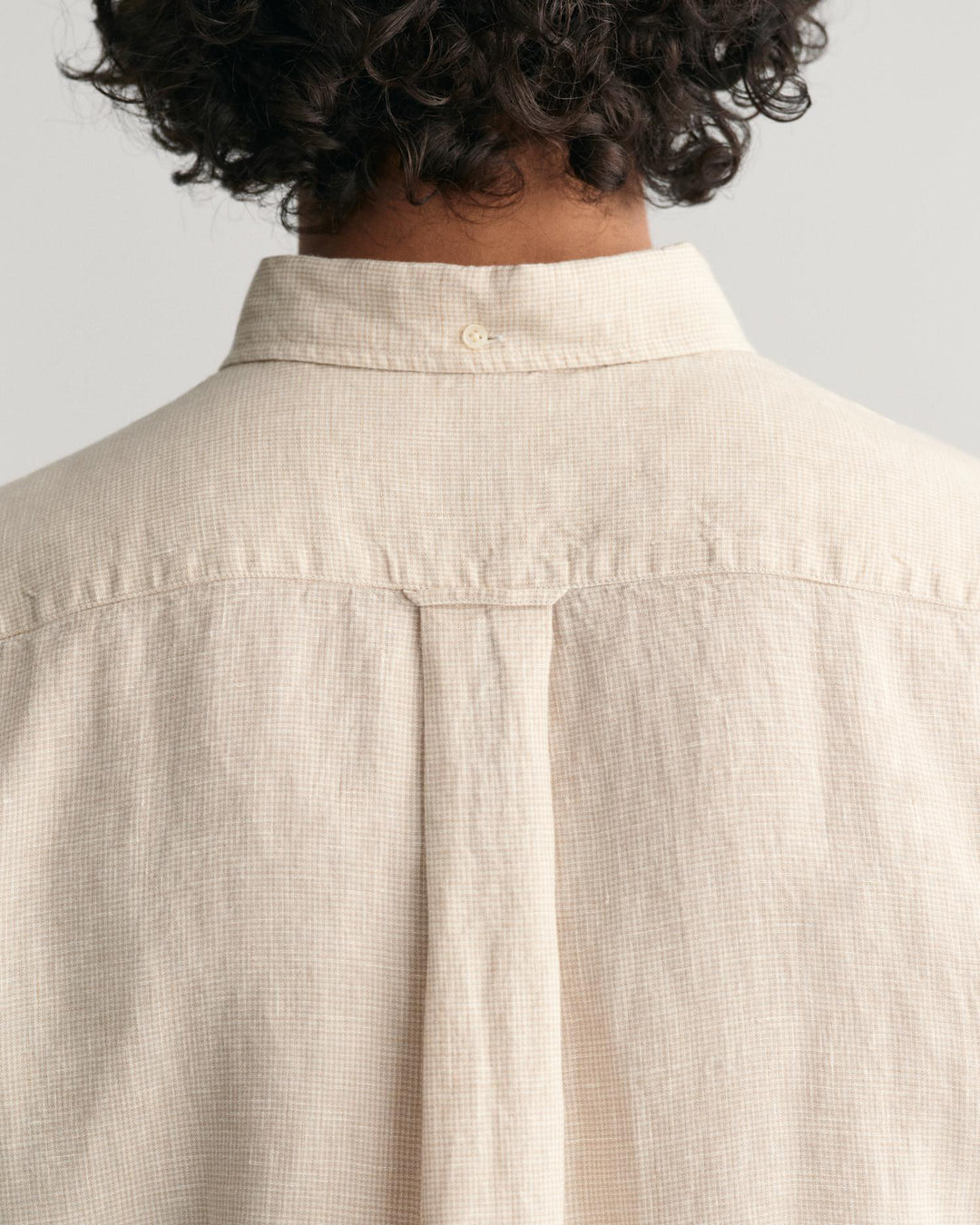 REG LINEN HOUNDSTOOTH SS SHIRT
