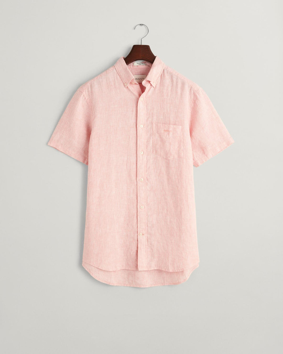 REG LINEN STRIPE SS SHIRT