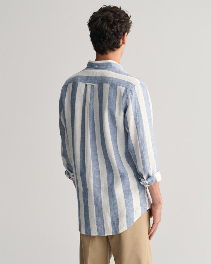 REG BOLD STRIPE LINEN SHIRT