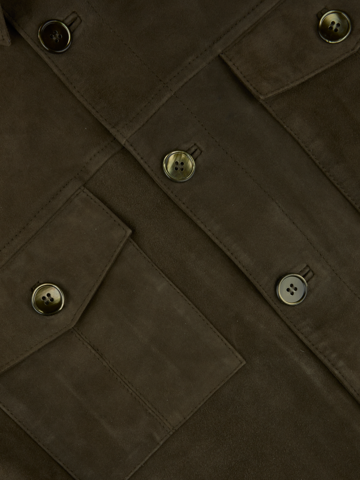 OVERSHIRT GOAT SUEDE