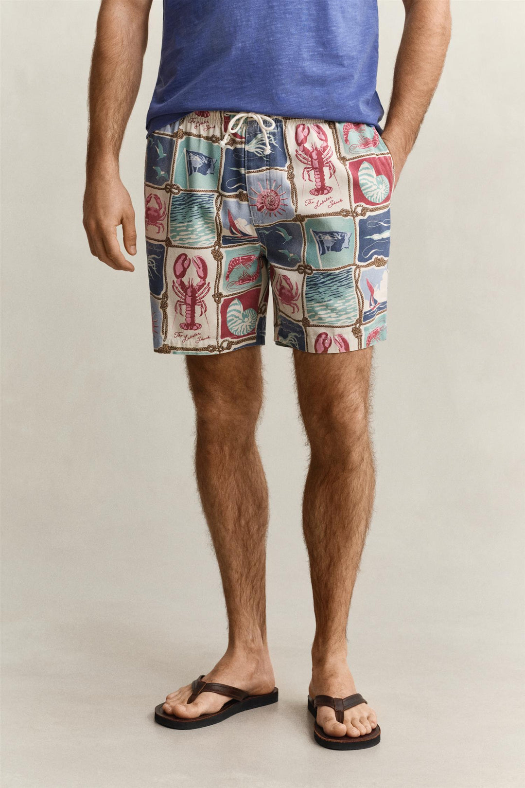 REG NAUTICAL PRINT DS SHORTS
