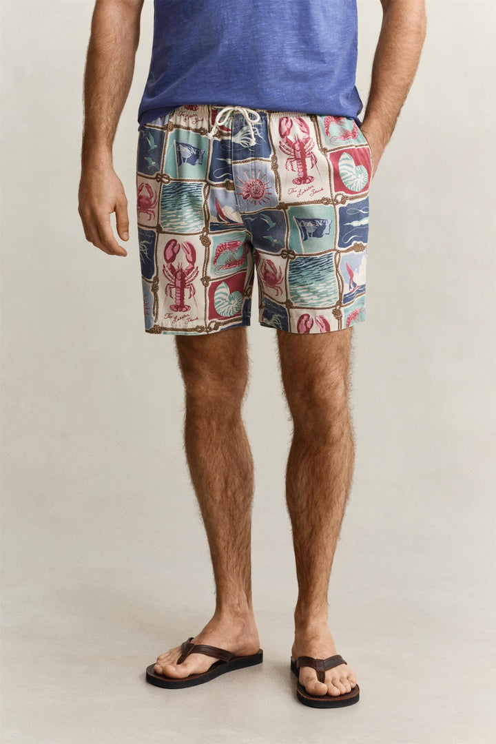 REG NAUTICAL PRINT DS SHORTS