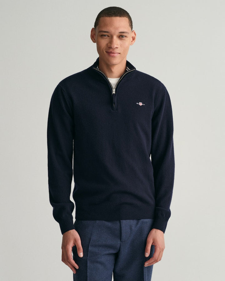 SUPERFINE LAMBWOOL HALF ZIP