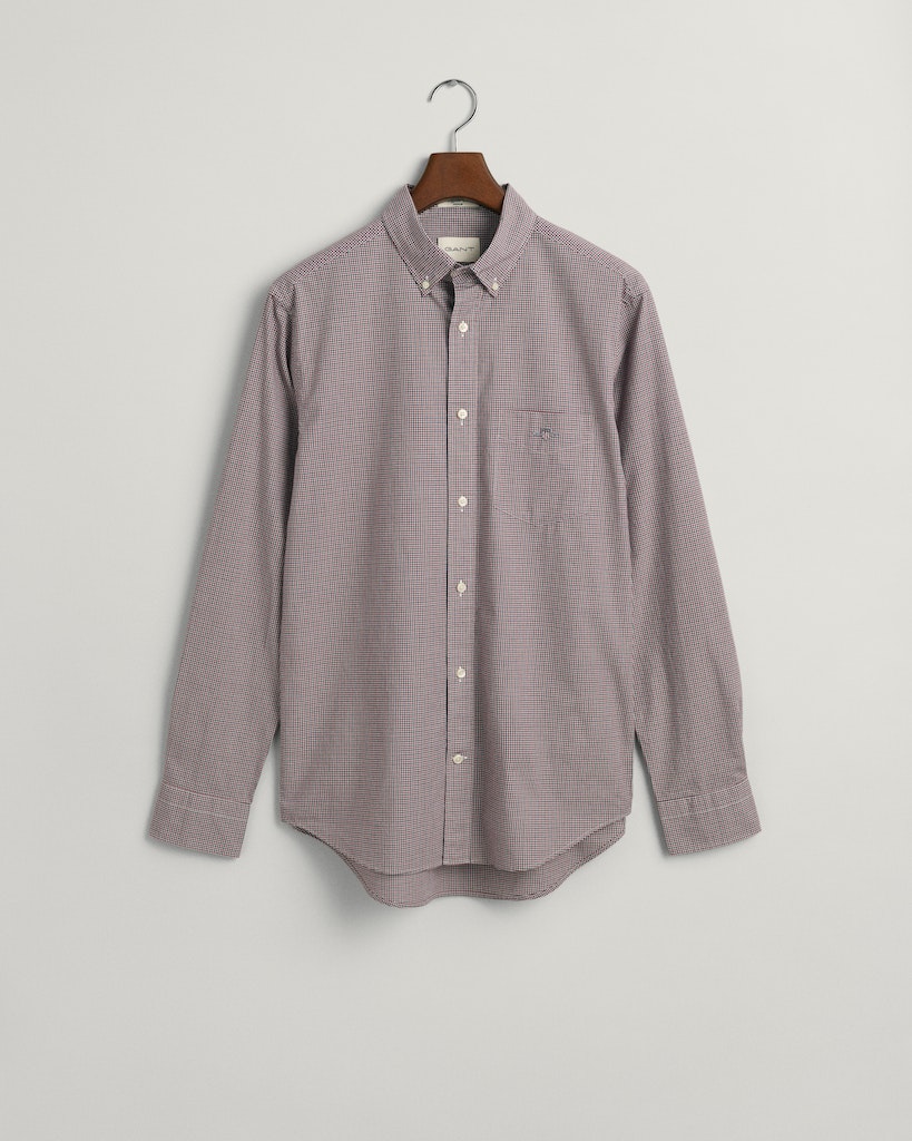 REG POPLIN MICRO CHECK SHIRT