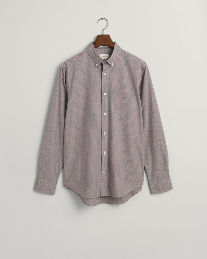 REG POPLIN MICRO CHECK SHIRT