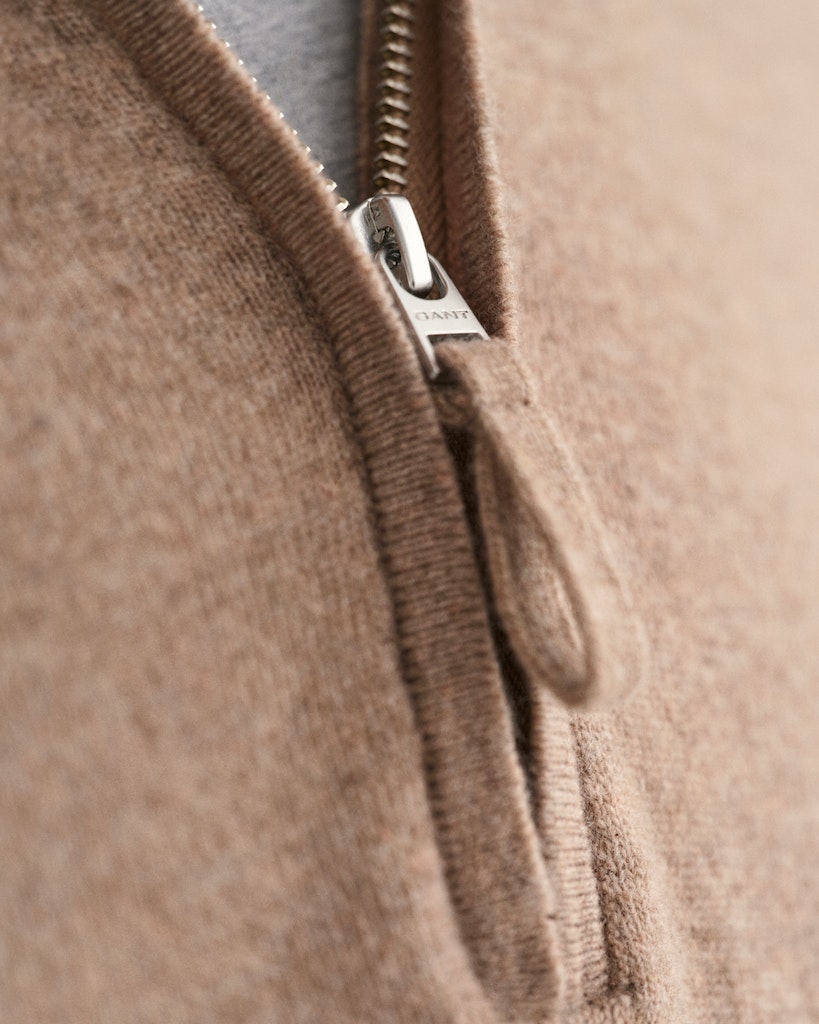 SUPERFINE LAMBWOOL HALF ZIP