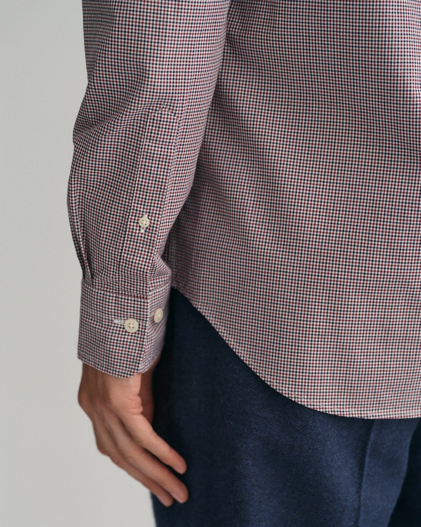 REG POPLIN MICRO CHECK SHIRT