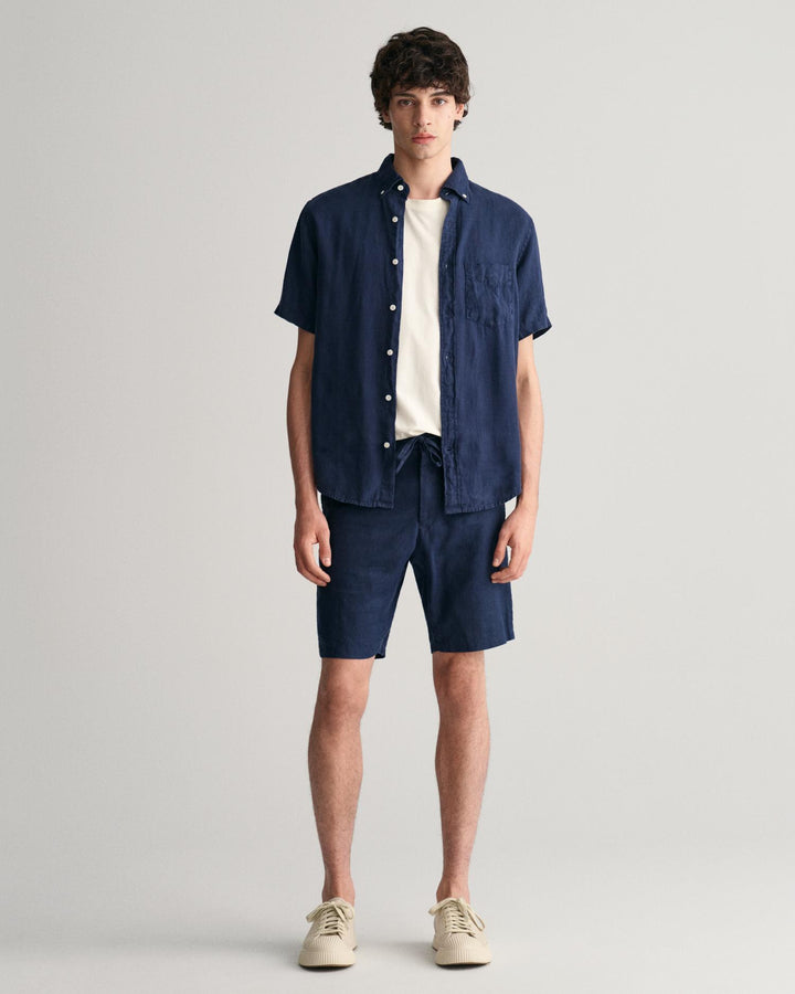 RELAXED LINEN DS SHORTS