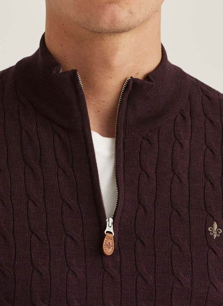 MERINO CABLE JOHN ZIP