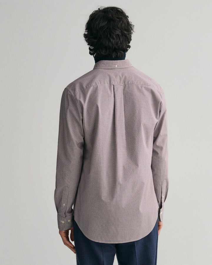 REG POPLIN MICRO CHECK SHIRT