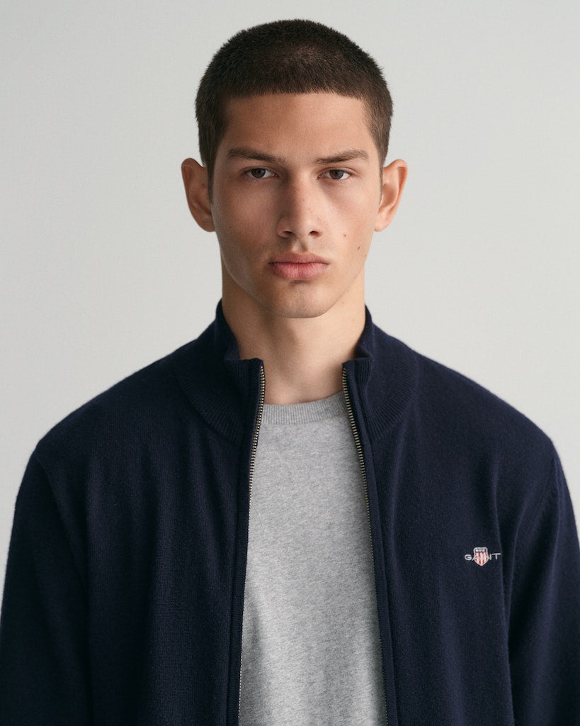 SUPERFINE LAMBWOOL ZIP CARD