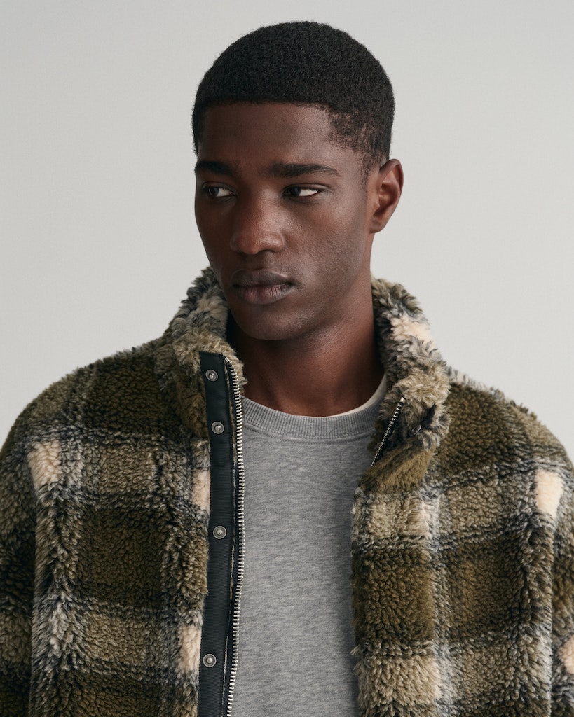 CHECK FLEECE FULL ZIP