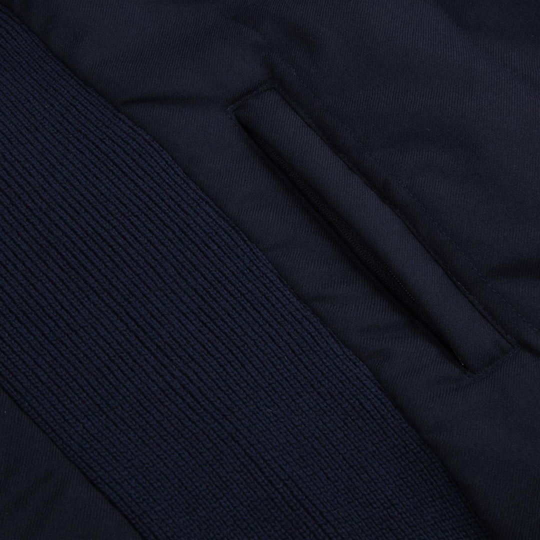 KNIT RIBBED VEST, HYBRID WOOL