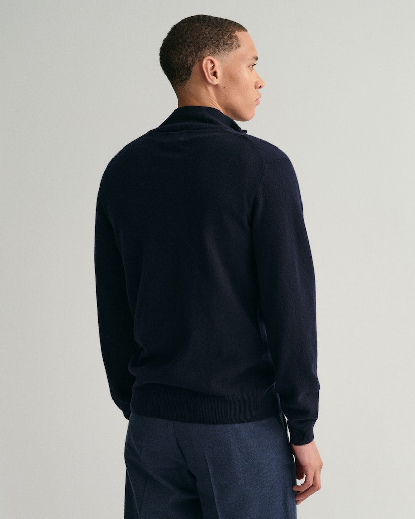 SUPERFINE LAMBWOOL HALF ZIP