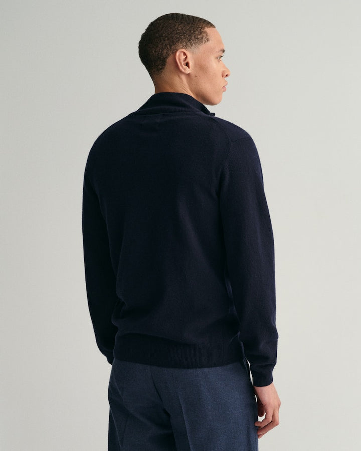 SUPERFINE LAMBWOOL HALF ZIP
