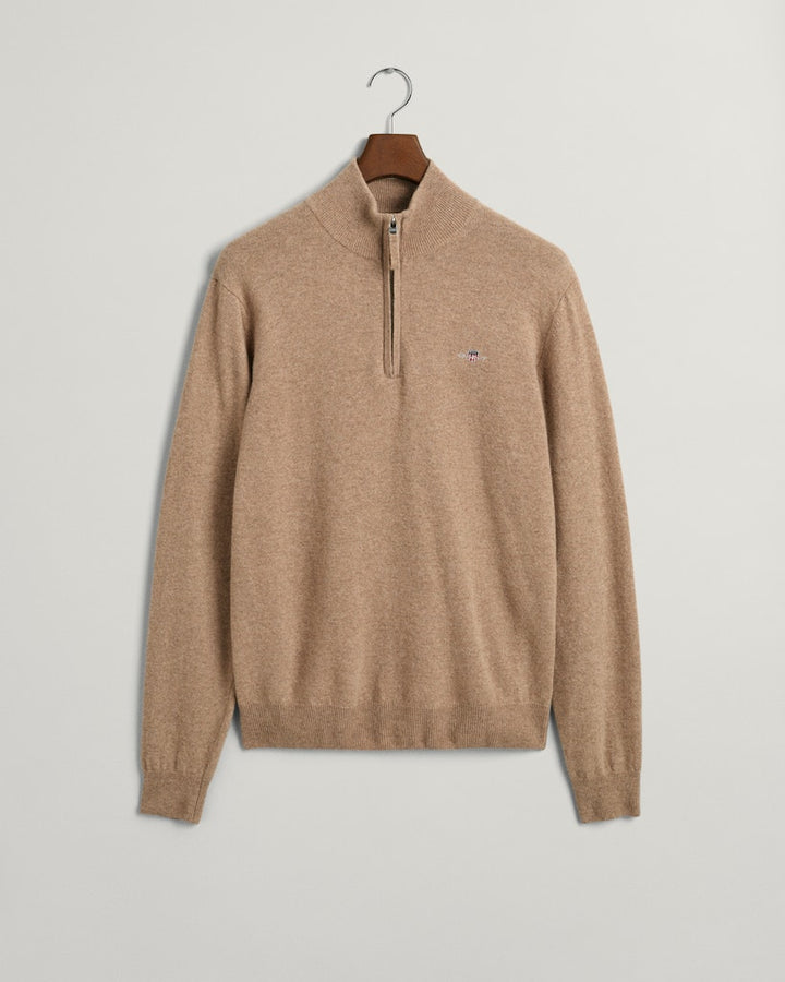 SUPERFINE LAMBWOOL HALF ZIP