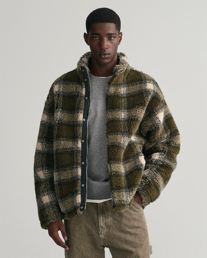 CHECK FLEECE FULL ZIP