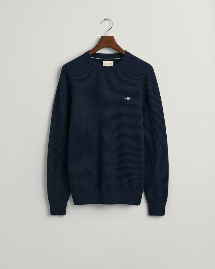MICRO COTTON TEXTURE O-NECK